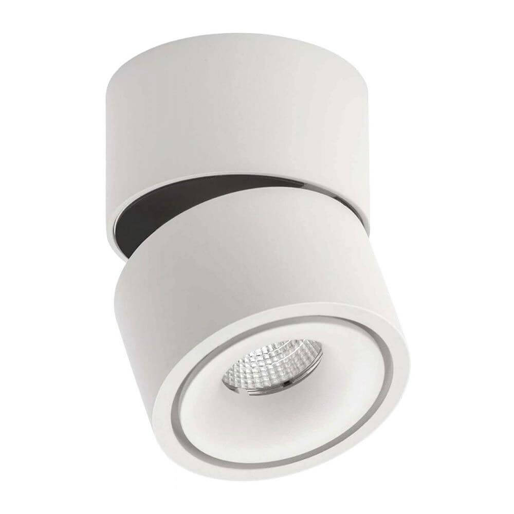 LED-Strahler Simple Mini Weiß, Schwarz + weiße Abdeckung, kompakter drehbarer Deckenstrahler mit harmonischer Optik