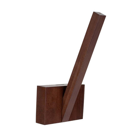 LED Linus wall light 280lm walnut in a modern wooden design, ideal for stylish lighting.