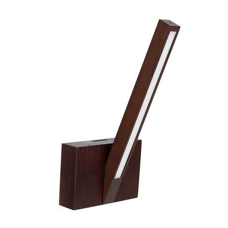 LED wall light 350lm walnut in modern design with wood texture and efficient lighting.