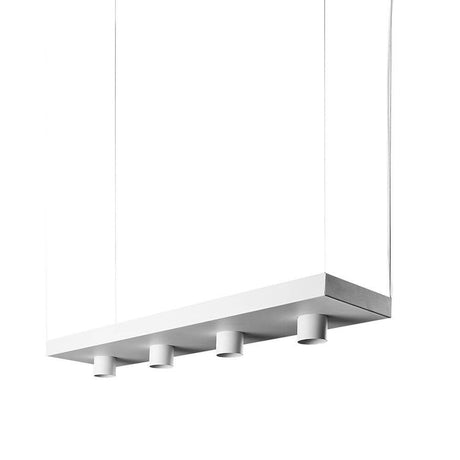 Taklampe Plant med dekorasjonsmulighet Hvit – moderne hengelampe med fire GU10-sokler.