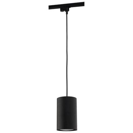 Suspension sur rail Profil Bit en noir, idéale pour la cuisine et le salon, avec douille GU10.