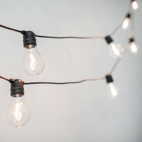 The Allegra garland 10-bulb IP44, decorative string lights for events and parties, indoor and outdoor use.