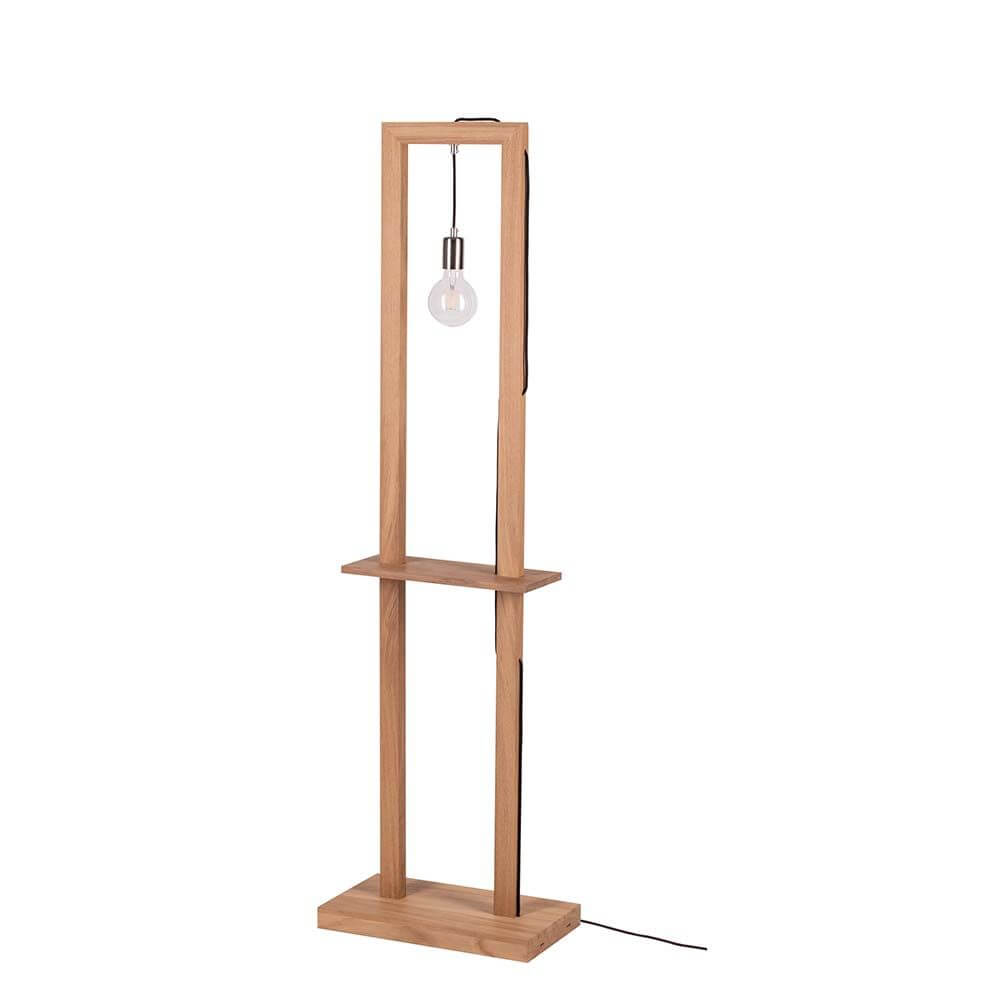 Stehlampe Monopod Eiche-Geölt mit modernem Design und Holzstruktur, ideal für stilvolle Wohnräume.