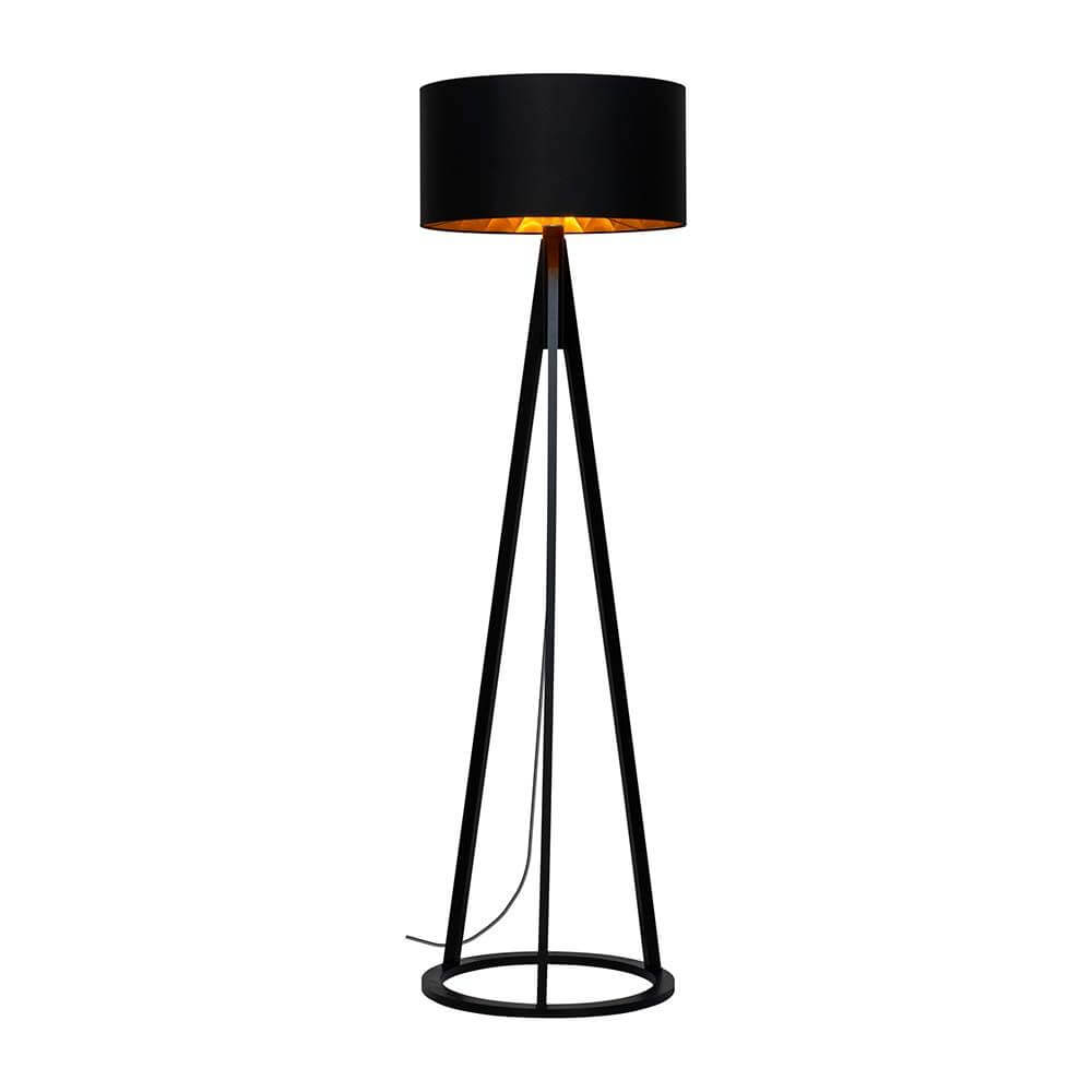 Stehleuchte Victoria II Schwarz, Kupfer mit modernem Design und eleganter Form.