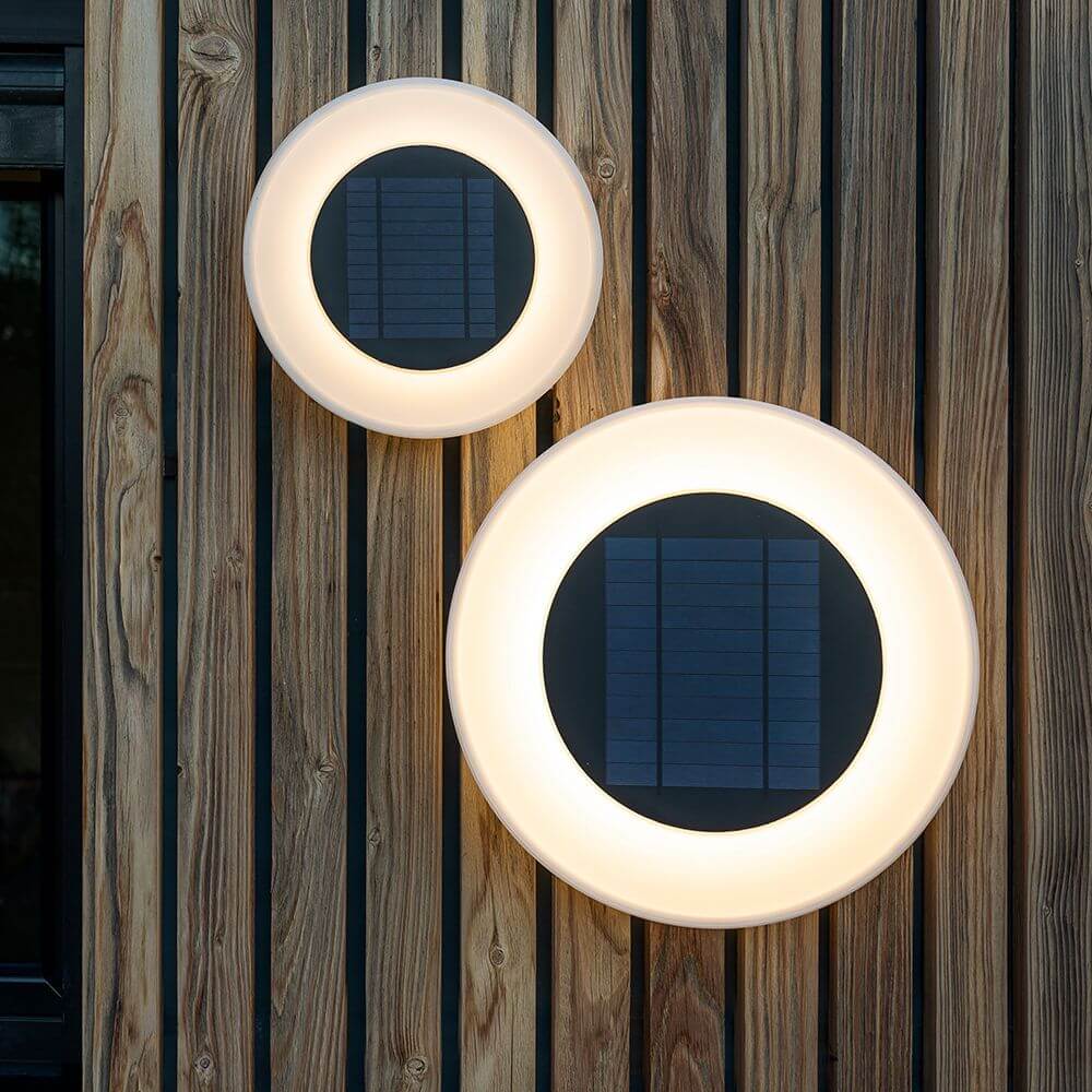 Wally Disk LED Solar-Wandleuchte