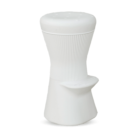 LED illuminated bar stool Corfu with rechargeable battery and remote control, stylish stool for patio and garden.