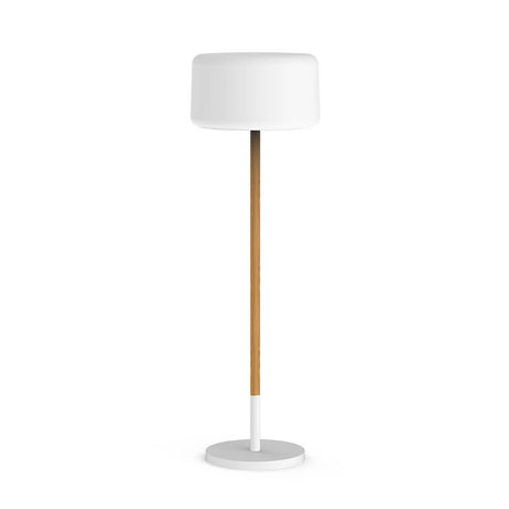 Adjustable Chloe floor lamp with ground spike in a modern design, ideal for living rooms and hospitality settings.