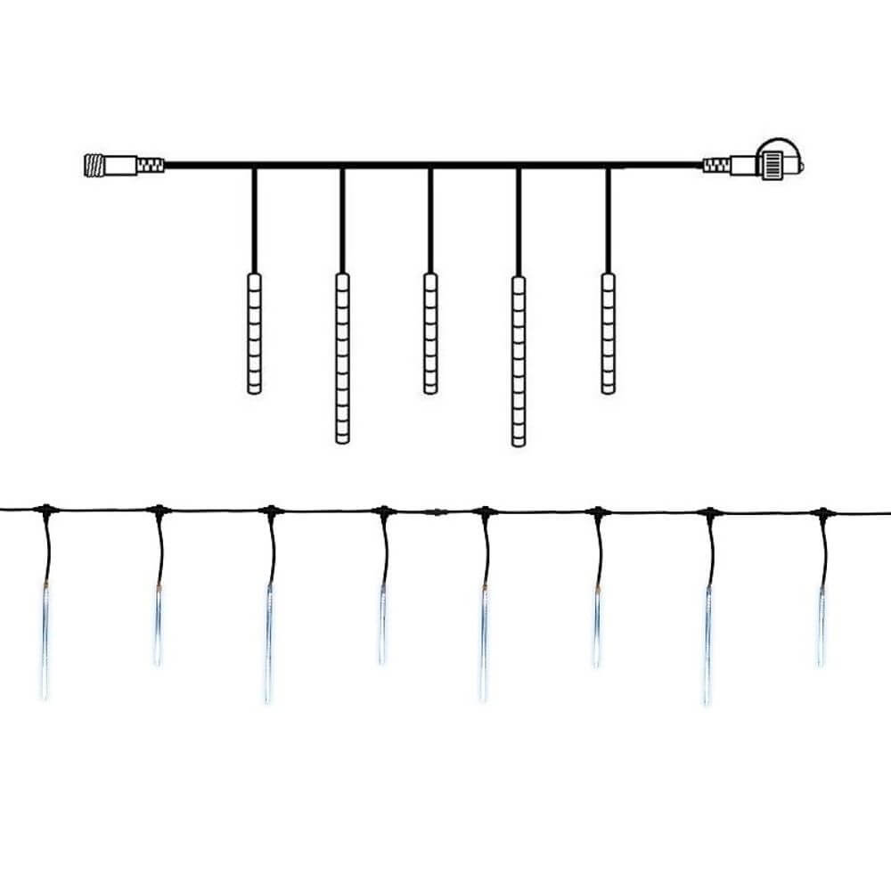 Lyselement Snow-Motion-Start 136 hvid LED IP44