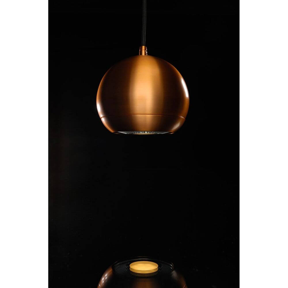 Light Eye Pendelleuchte Kupferfarben GU10 max. 75W mit modernem Kugeldesign und 150 cm Abhängung