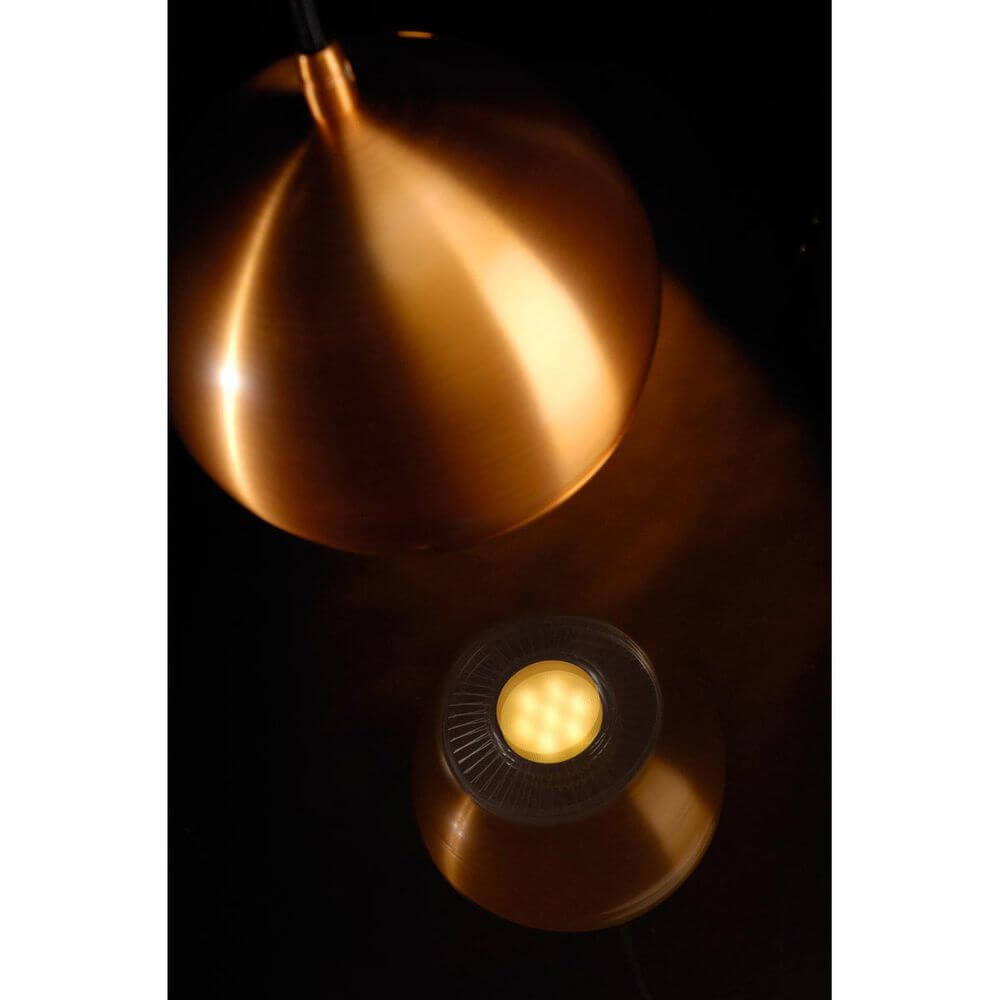 Light Eye Pendelleuchte Kupferfarben GU10 max. 75W: elegante Pendelleuchte mit kupferfarbenem Design und warmem Licht.