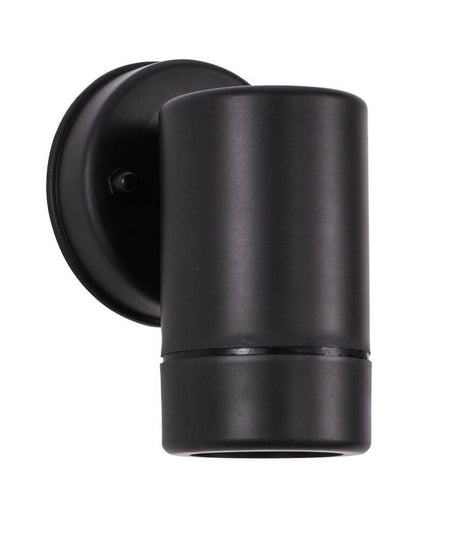 Limbio applique murale extérieure H 12 cm GU10 Down IP54 au design moderne, en noir mat pour l’extérieur.