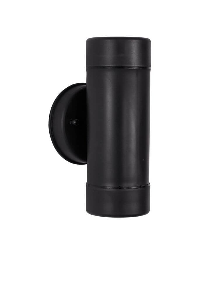 Limbio Außenwandleuchte H 18cm GU10 Up & Down IP54 in schwarzem Design, perfekt für Außenanwendungen.
