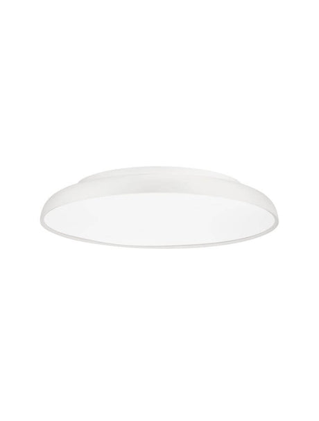 Plafonnier Linus LED Ø 60 cm Triac 3000K dans un design épuré avec un diffuseur en verre acrylique diffusant.