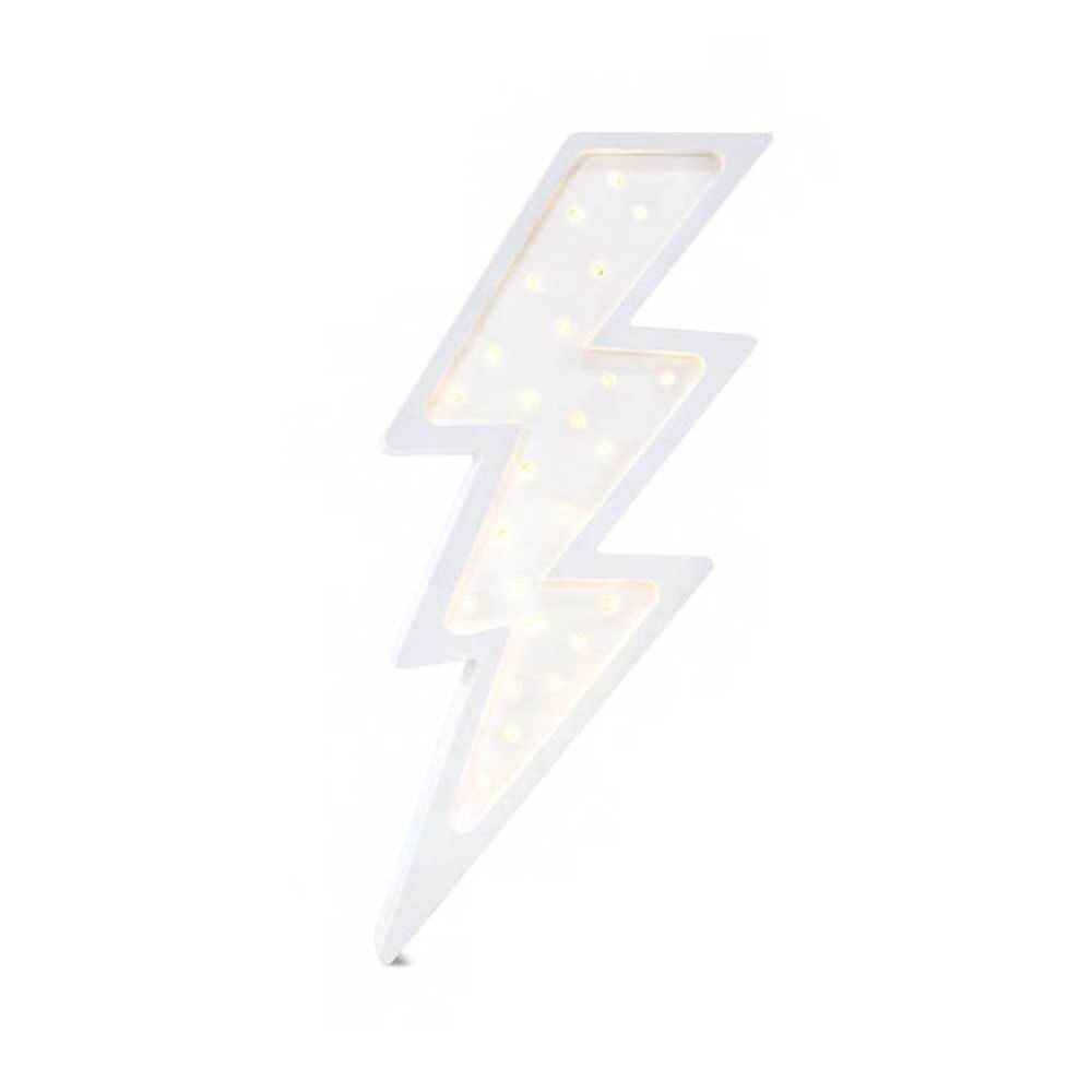 Kinder Wand- & Tischleuchte Blitz in Form eines Blitzes, dimmbar mit Timerfunktion.