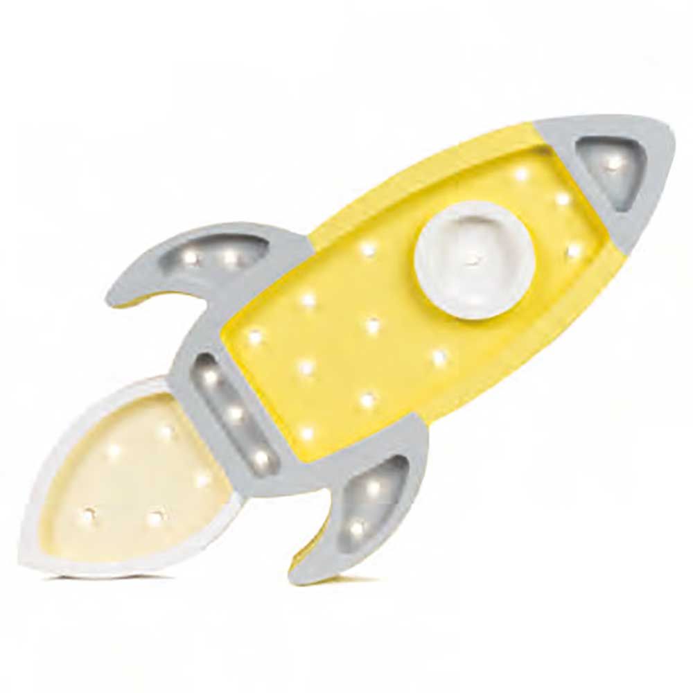 Kinder Wand- und Tischleuchte in Raketenform mit dimmbarem Licht und Timer-Funktion.