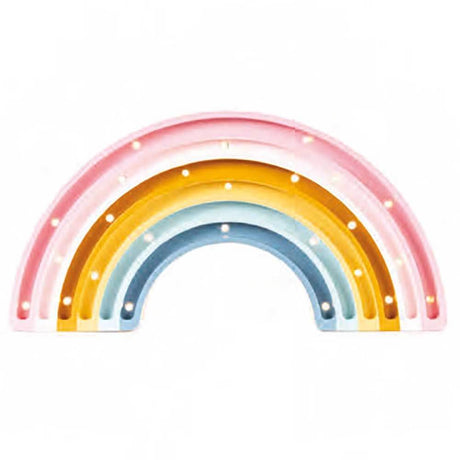 Kinder Wand- & Tischleuchte Regenbogen mit bunten Farben und integrierten Lichtern.