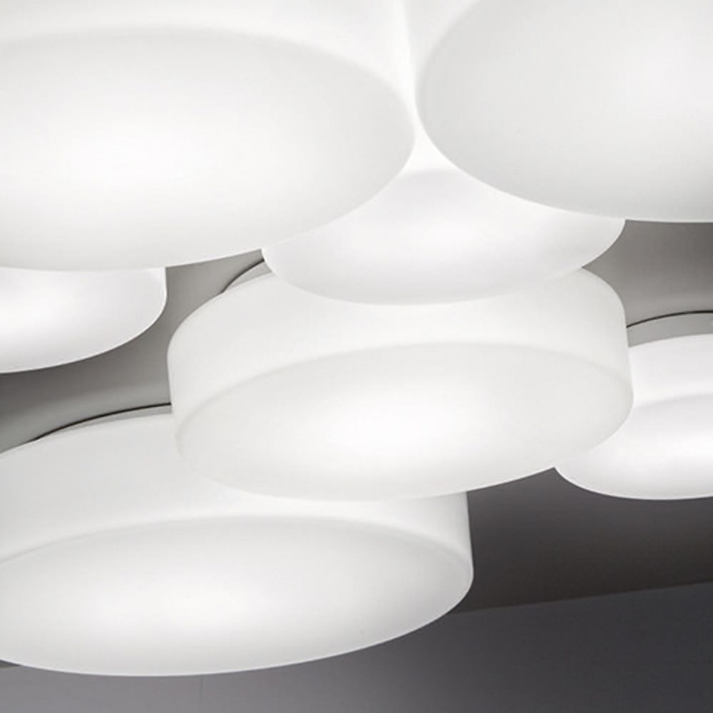 Lodes Makeup Ersatzglas - elegante, runde Designlampen aus geblasenem Glas für Wand und Decke.