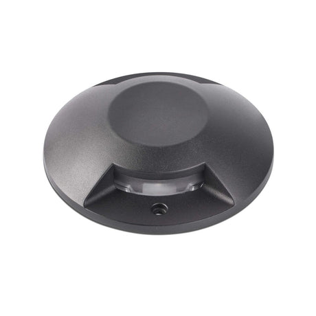 Loth-2 LED Bodeneinbaustrahler IP67 Schwarz aus Aluminium für moderne Außenbeleuchtung.