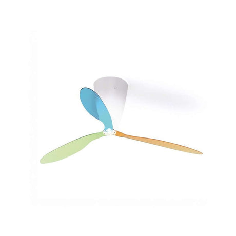 Luclan Blow 3 Set Fan Leaves flerfärgade (blå, grön, orange)