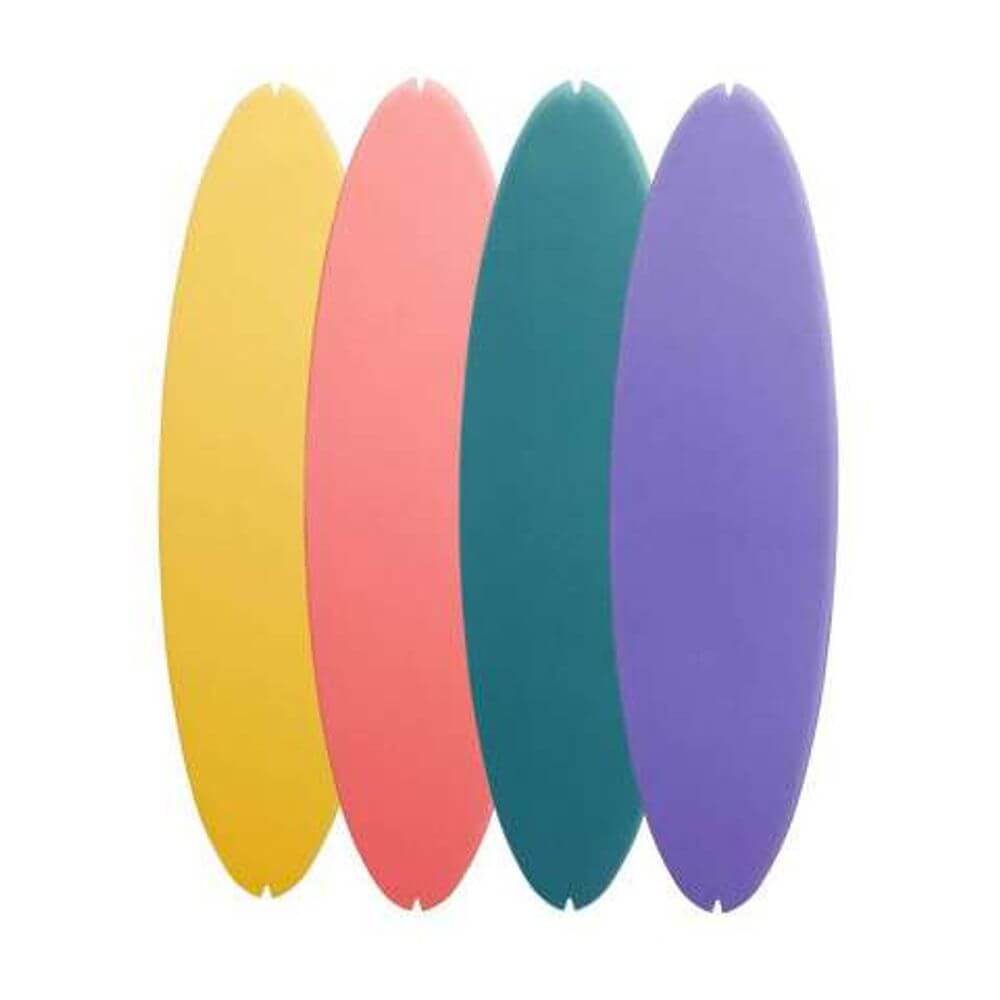 Luceplan Filter Titania Queen 2er Set in Gelb, Rosa, Hellblau, Lila für die Titania Leuchte.