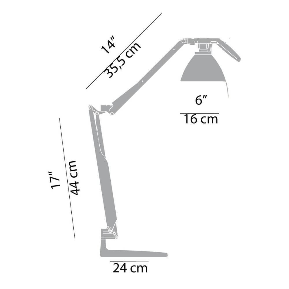 Luceplan Fortebraccio Tisch- & Wandlampe (Körper)