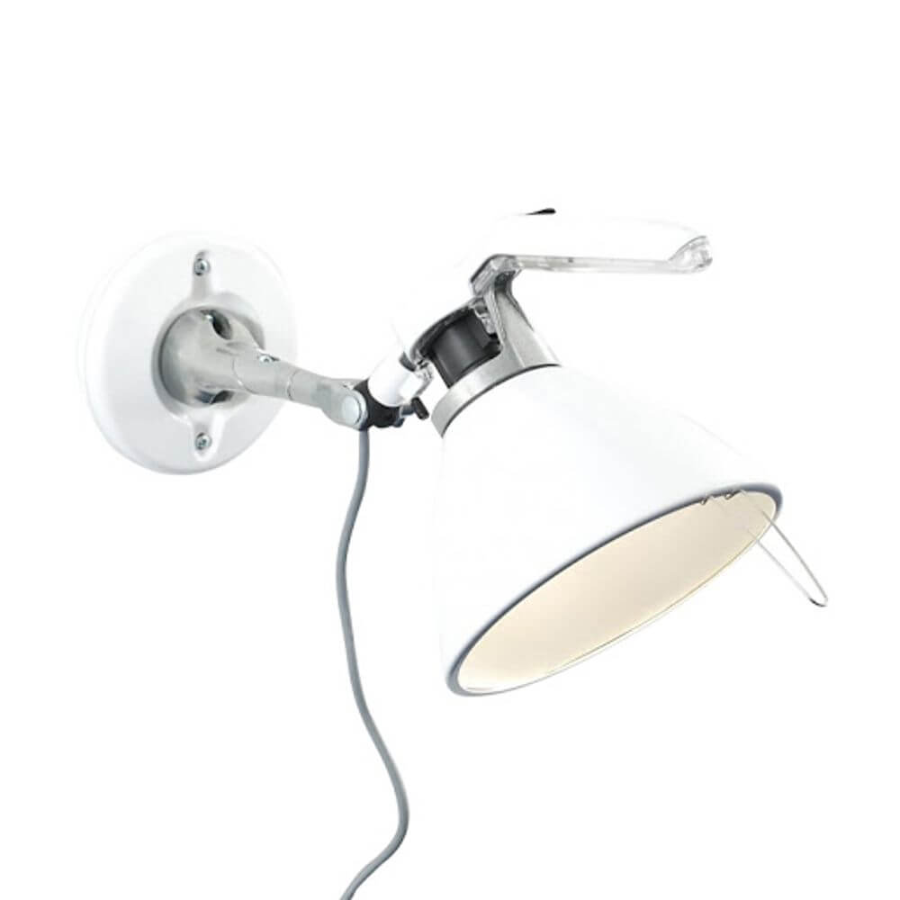 Luceplan Fortebraccio Wand- & Deckenspot Ø 16cm in elegantem Design mit verstellbarem Licht.
