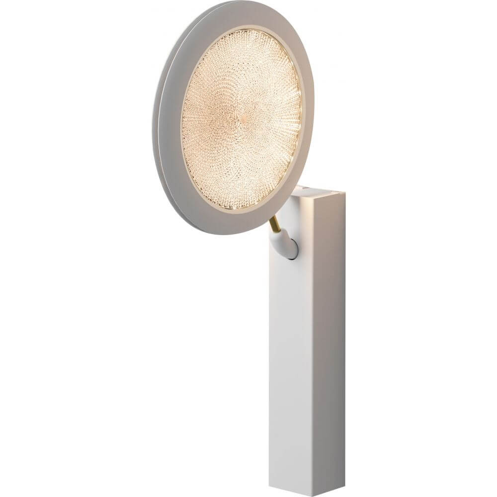 Luceplan LED Wandlampe Fly-Too 48cm, moderne Wandleuchte mit skulpturalem Design aus Aluminium und Methacrylat.