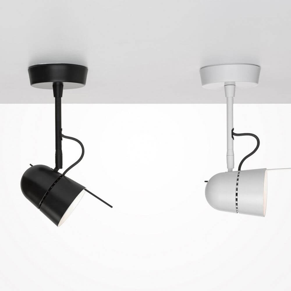 Luceplan LED Wandspot Counterbalance in Schwarz und Weiß, moderne Wand- und Deckenleuchte von Luceplan.