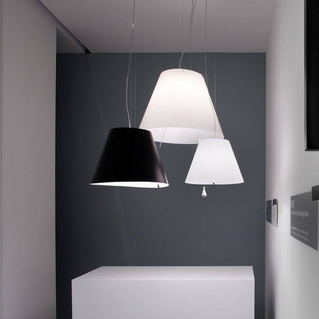 Luceplan Lady Costanza Hängelampe in verschiedenen Farben, moderne Lichtgestaltung für stilvolle Räume.