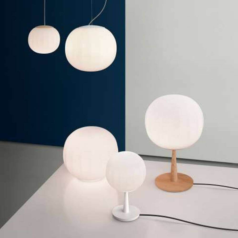Luceplan Lita Tischlampe Ø 14cm Opal und weitere Leuchten in modernem Design.