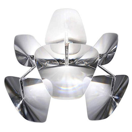 Lampe murale Luceplan Hope Ø 48 cm transparente avec un effet dioptrique semblable au verre et un design élégant.