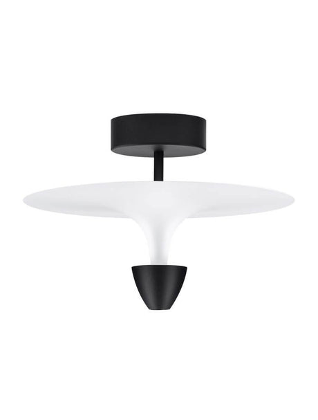 Luet LED ceiling light 3000K black, white - modern black and white ceiling light for stylish spaces.