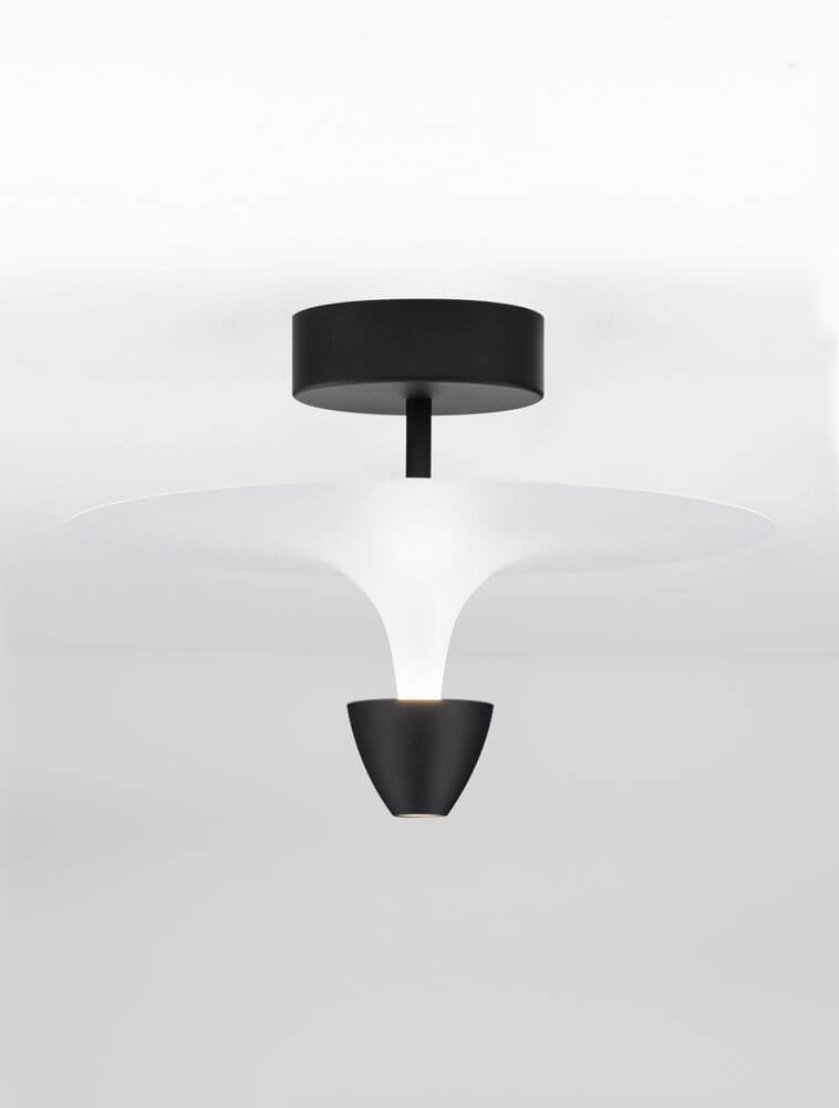 Luet LED Deckenleuchte 3000K Schwarz, Weiß - moderne Deckenleuchte mit elegantem Design und warmem Licht.