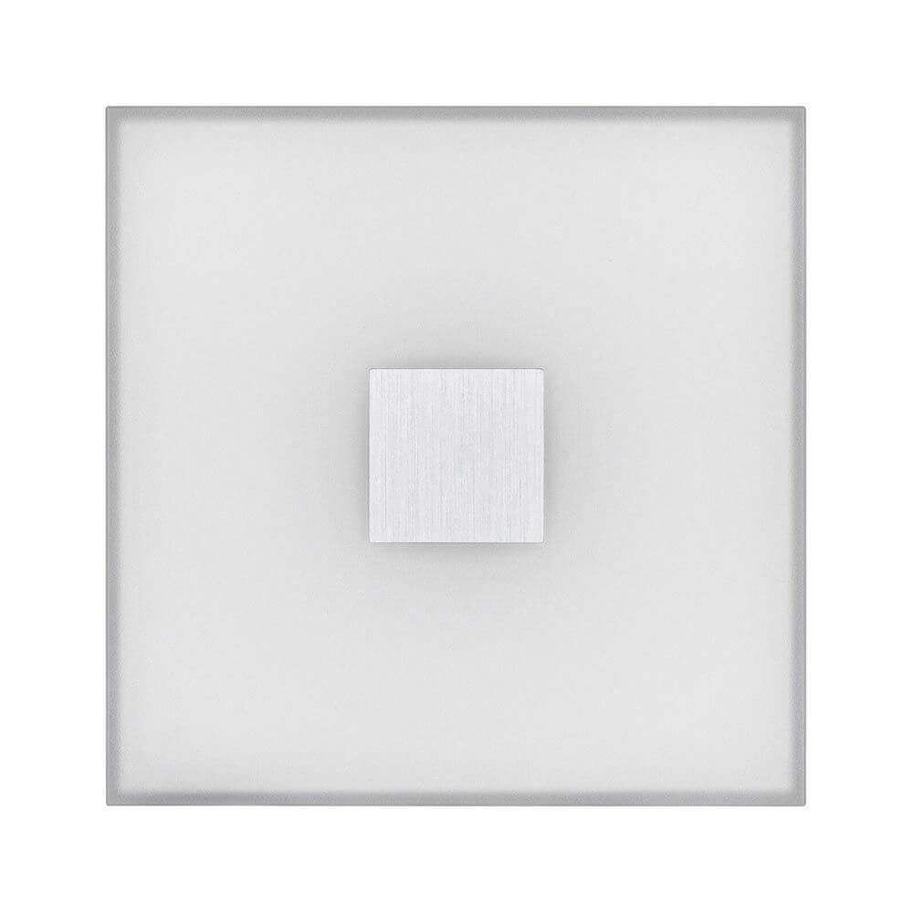 LumiTiles LED Fliesen Square 5er-Set Metall Kunststoff in quadratischem Design mit zentralem metallischen Element.