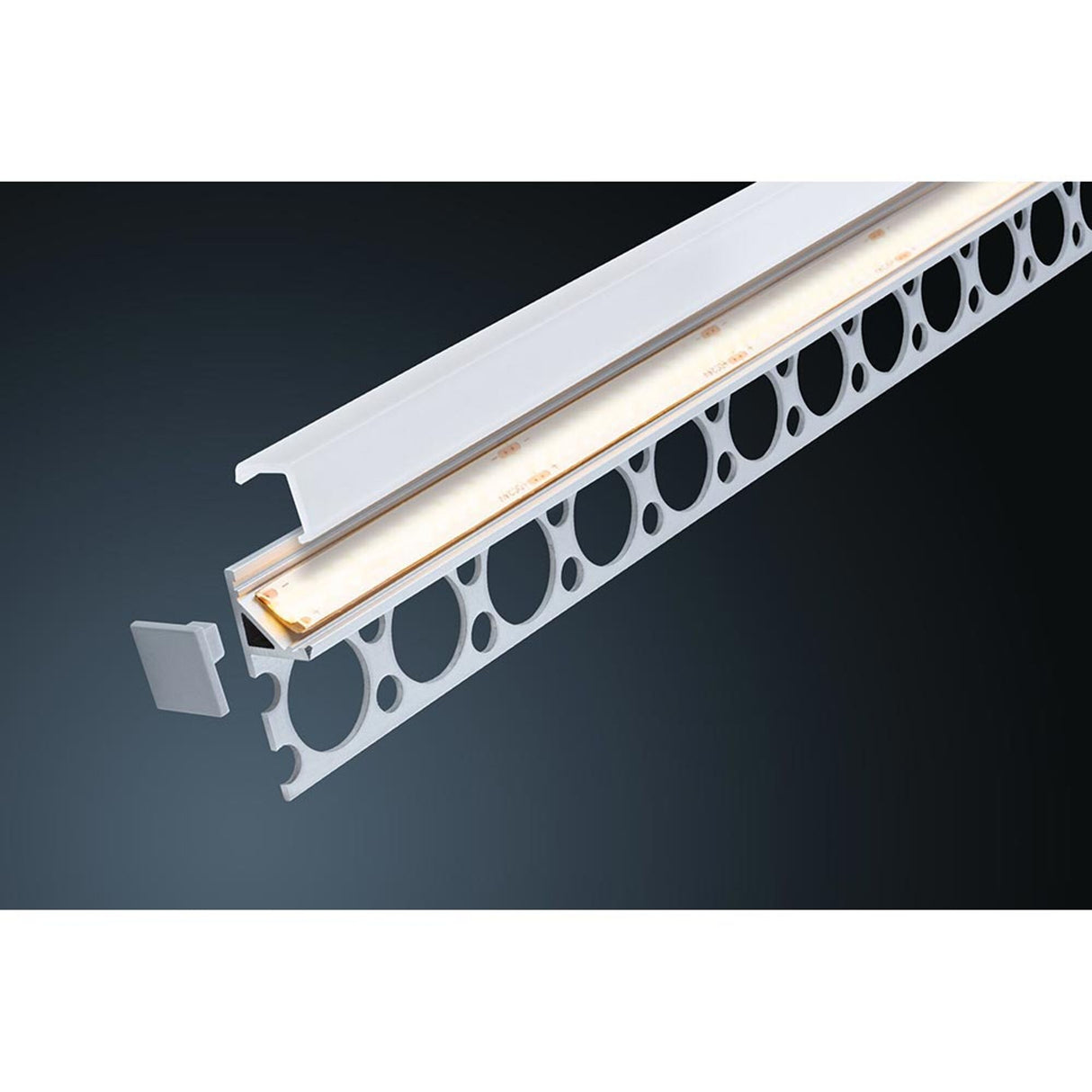 LumiTiles LED Strip Profil Frame 1m Alu-Eloxiert Satin