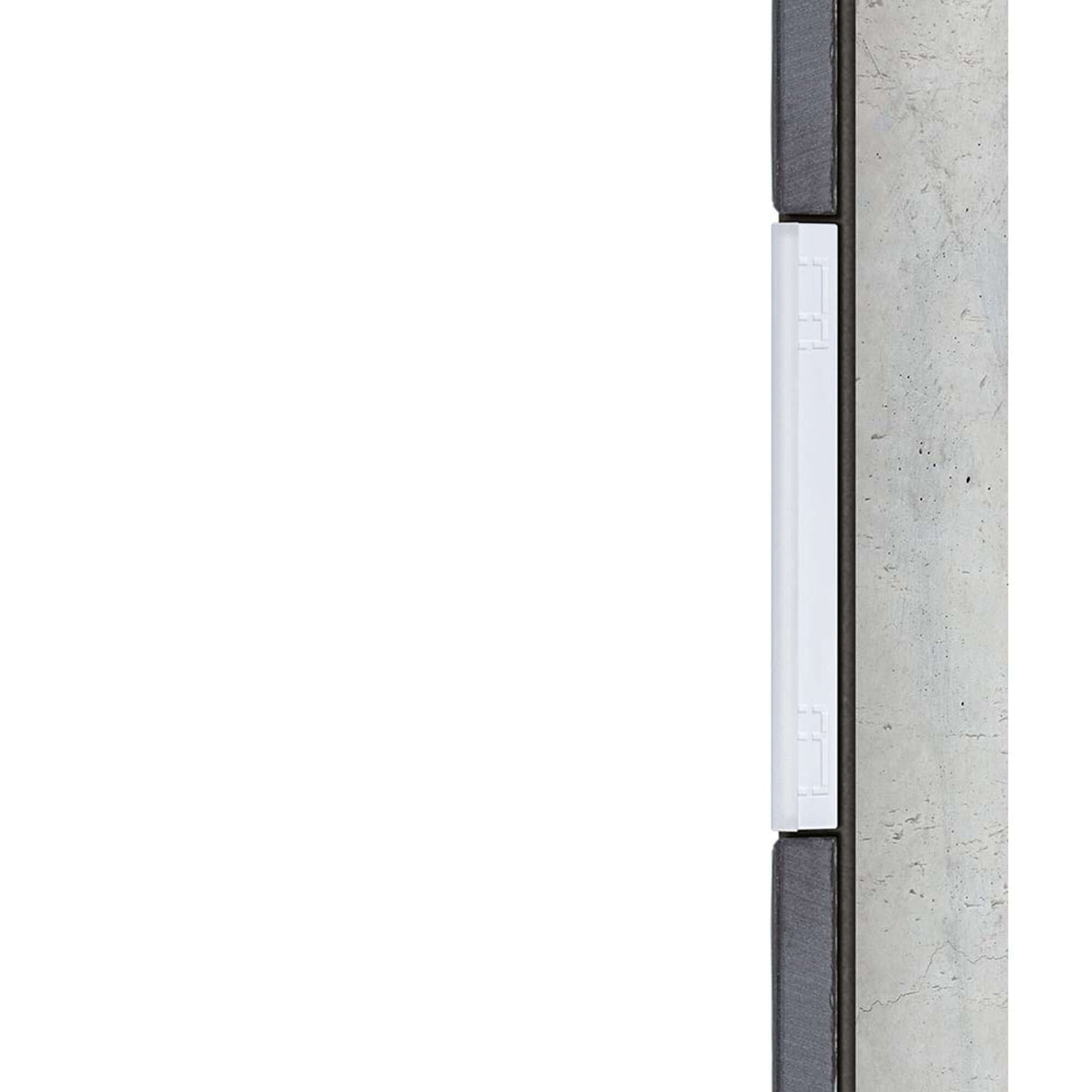 LumiTiles Zubehör Smart Home Zigbee Touch-Modul an einer Wand montiert, zeigt das Modul im Detail.