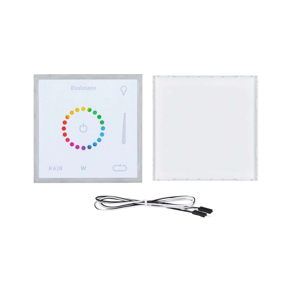 LumiTiles Zubehör Smart Home Zigbee Touch-Modul, Steuerungsmodul mit RGBW Farbwechsel und Anschlusskabel.