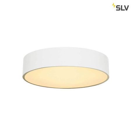 Medo 40 LED Deckenleuchte Weiß 1-10V 3000K mit elegantem Design und rundem Gehäuse.