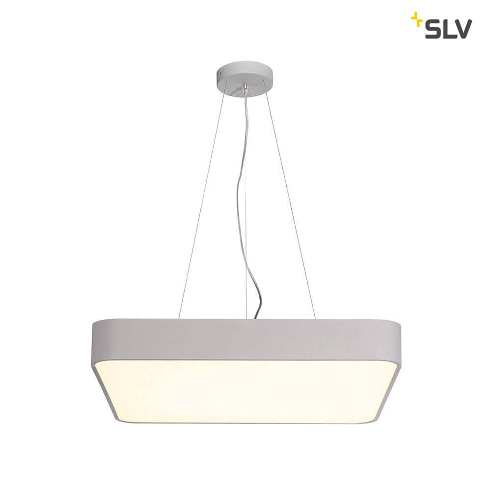 Medo 60 Square LED Deckenleuchte Silbergrau 1-10V 3000K mit elegantem Design und angenehmer Lichtwirkung.