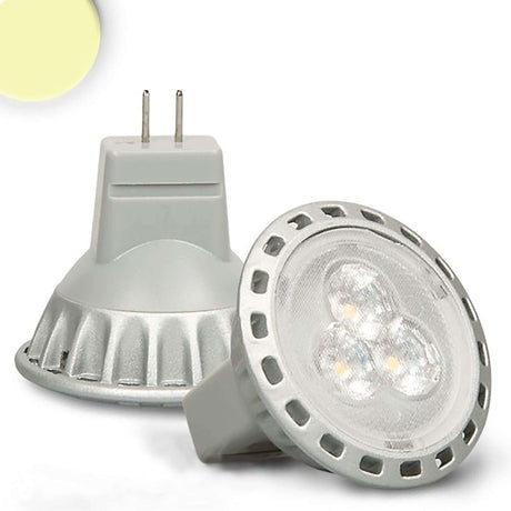 MR11 LED 2,5W Warmweiß 210 lm - energieeffiziente Leuchte, nicht dimmbar, Einsatzbereich 12V AC/DC.
