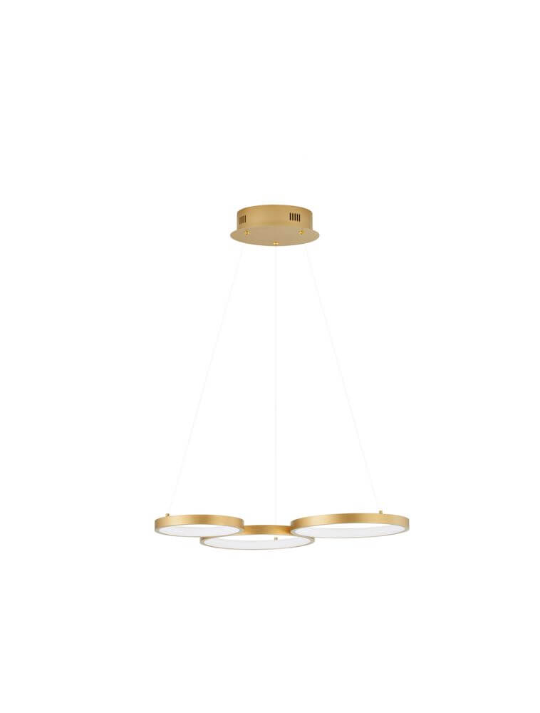 Magnus LED Pendelleuchte 3-flammig 3000K mit drei kreisrunden Leuchtmitteln in elegantem Design.