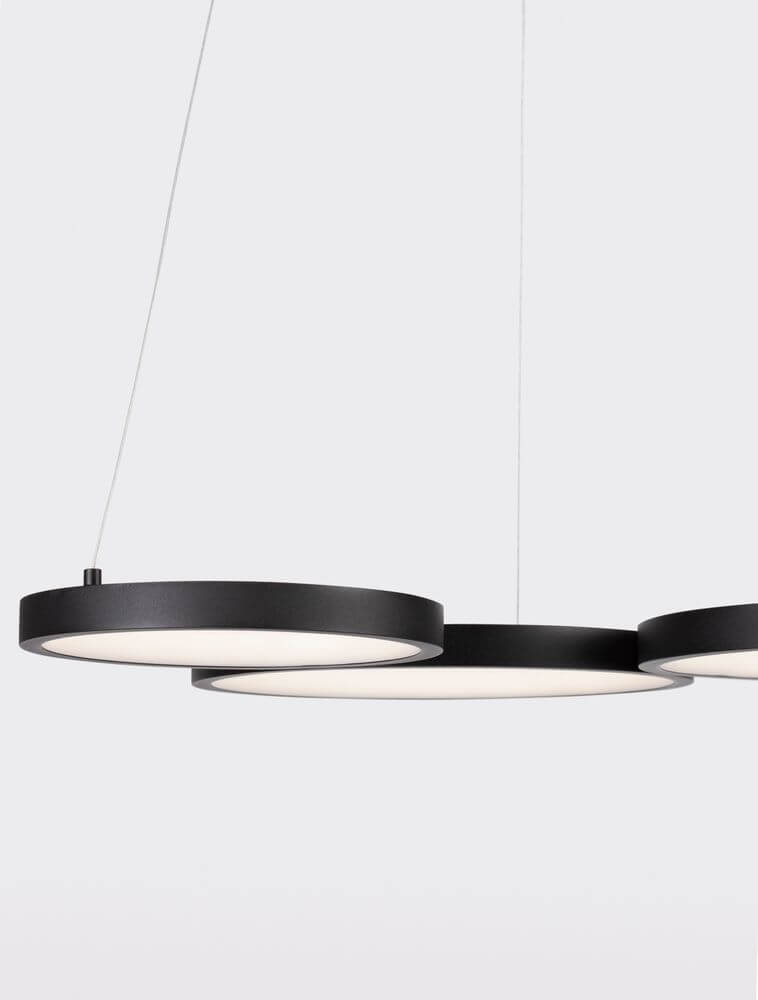 Magnus LED Pendelleuchte 3-flammig 3000K in modernem Design mit drei kreisrunden Leuchtmitteln