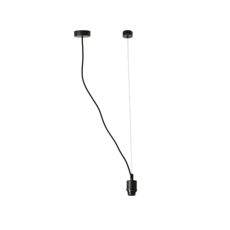 Mambo pendellampe med strammer (uten skjerm) svart, minimalistisk design uten lampeskjerm.
