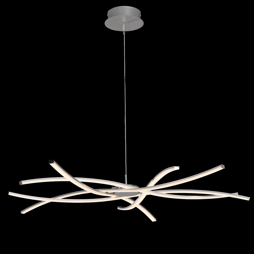 Aire LED-Hängeleuchte Groß in moderner, geschwungener Form mit eleganter Lichtwirkung.