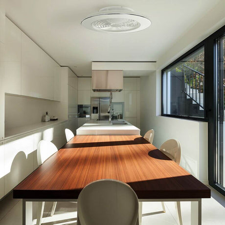 Alisio LED ceiling light + fan
