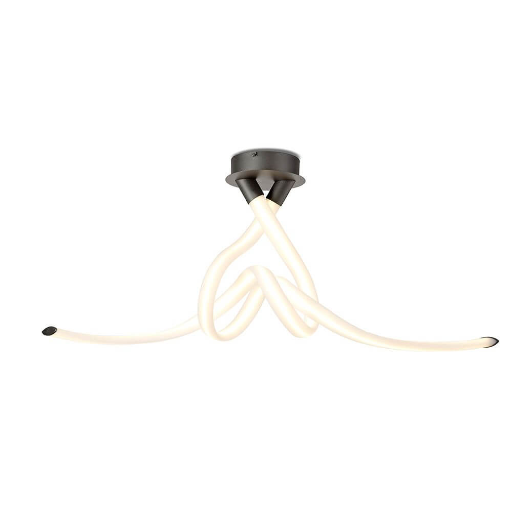 Armonia LED-Deckenlampe 114cm mit geschwungener Form und hochwertiger Lichtqualität.