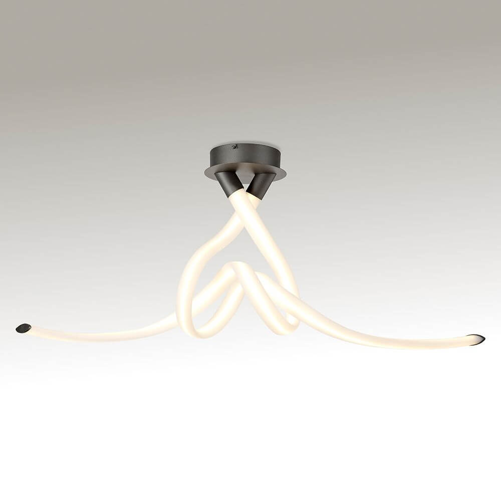Armonia LED-Deckenlampe 114cm mit modernem, geschwungenem Design und hochwertiger Verarbeitung.