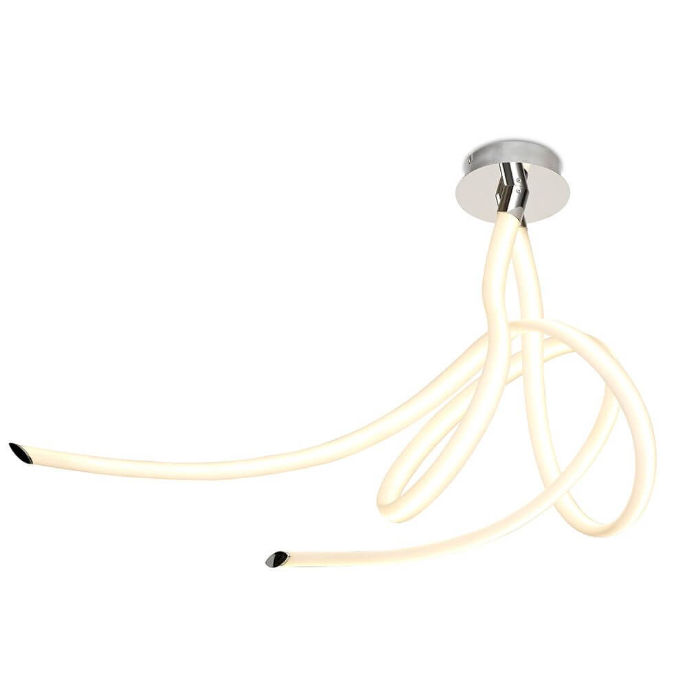 Armonia LED-Deckenleuchte 68cm mit geschwungener Form und eleganter Lichtwirkung in hochwertiger Verarbeitung.
