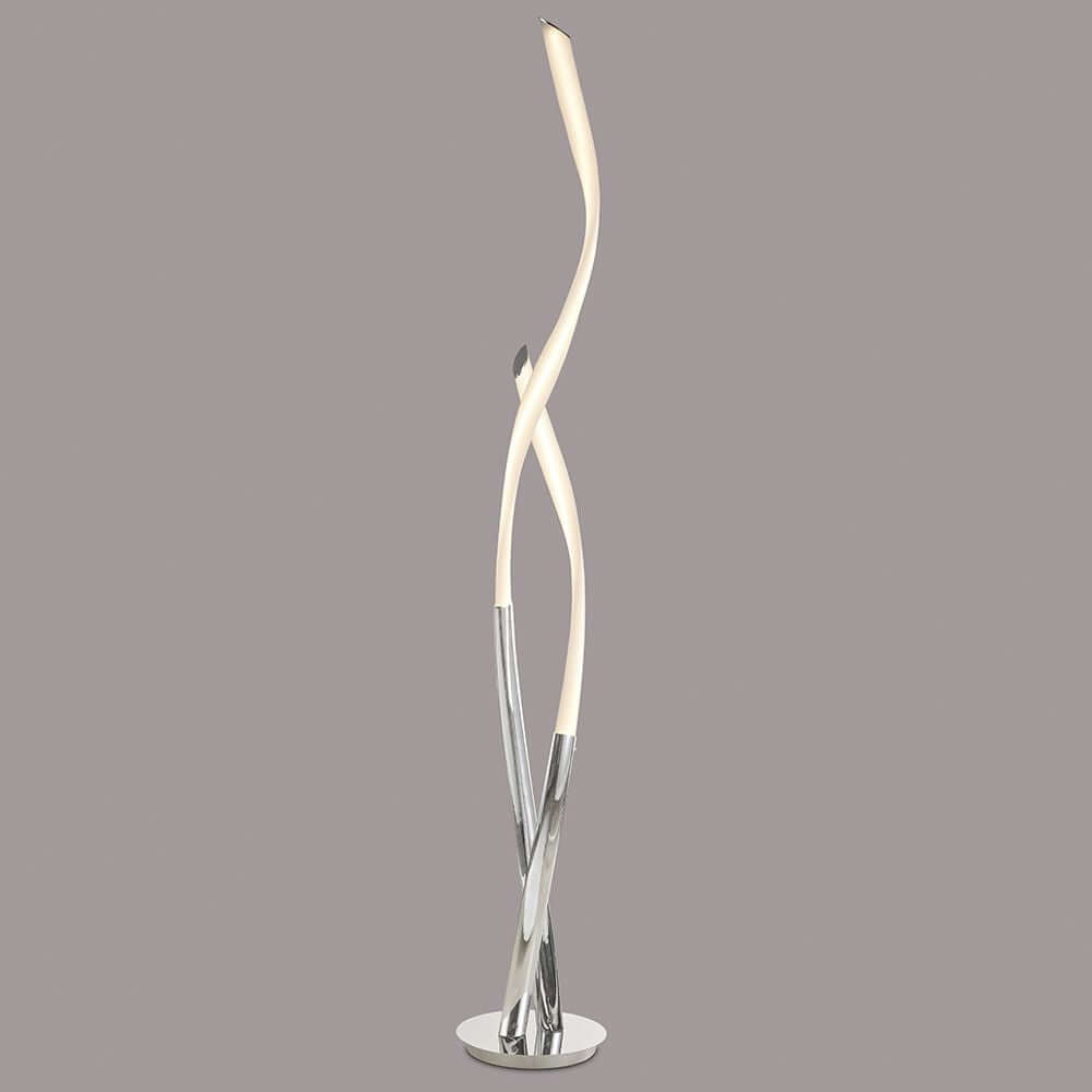Armonia LED-Stehleuchte mit geschwungener Form und moderner Dimmfunktion für stimmungsvolles Licht.