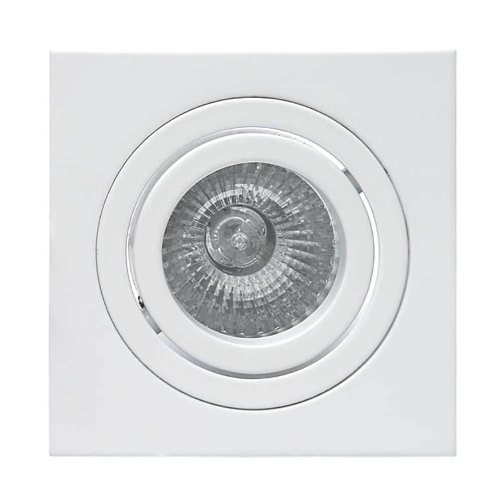 Basico Gu10 Einbaustrahler Eckig in eckiger Form, moderne Metallleuchte für stilvolle Wohnräume.
